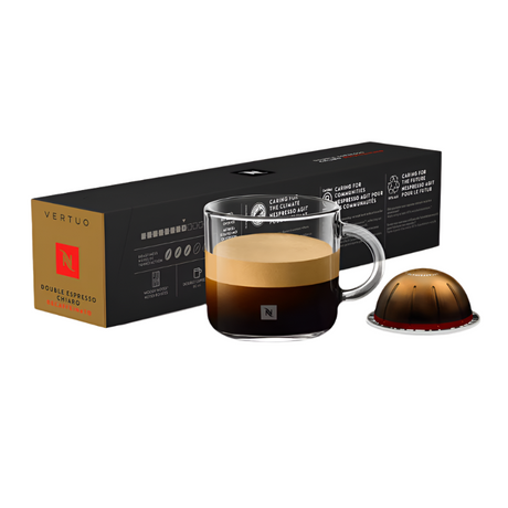 Nespresso Double Espresso Chiaro Decaf Vertuo line Pods