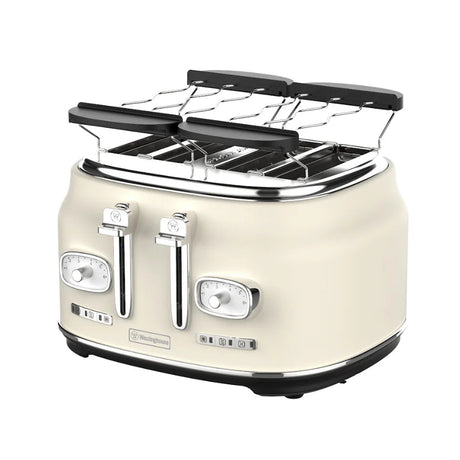 Westinghouse Retro 4 Slice Toaster White