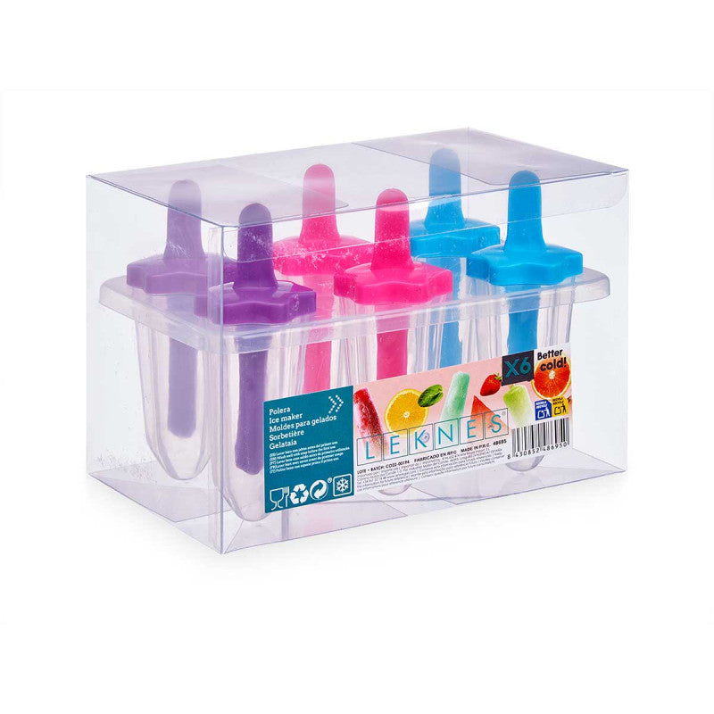 Plastic Flower Form 6 Hole Ice Cream