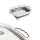 Collapsible Cutting Board With Colander