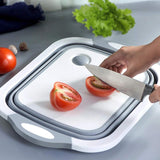 Collapsible Cutting Board With Colander
