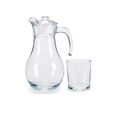 Serving Jug 1.8L With Water Glass 400ml (Set of 4)