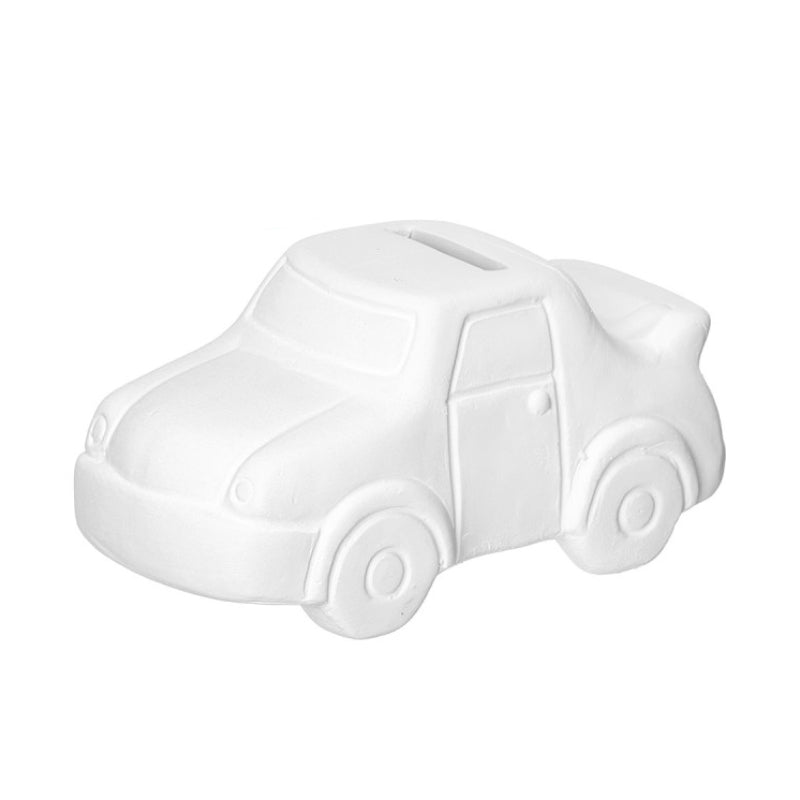 Piggy Bank to Paint Car 6 Colors Brush