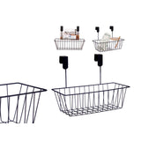 Metal Basket With Hanger Black