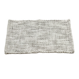 Grey Knitted Bath Mat 50 x 80cm