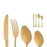 Steel Golden Cutlery Set of 16pcs