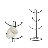 Metal Holder 6 Cups Black