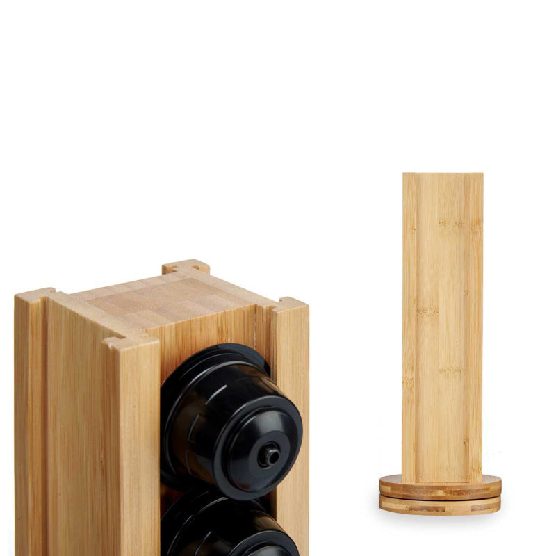 Rotating Bamboo Capsule Holder