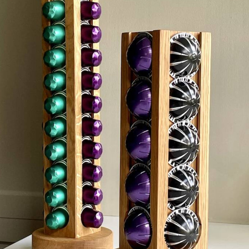 Rotating Bamboo Capsule Holder