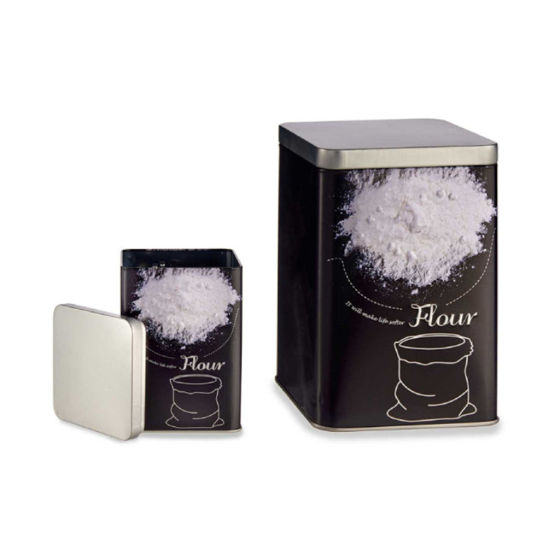 Square Box of Sheet Flour Design 1000ml