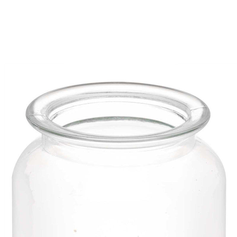 Round Smooth Glass Jar With Lid 900ml
