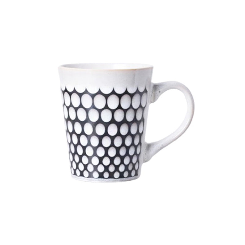 Porcelain Serving Coffee Mug 400ml White & Black