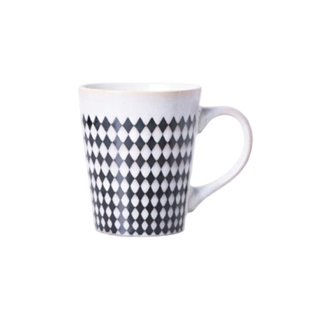 Porcelain Serving Coffee Mug 400ml White & Black