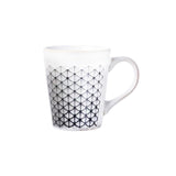 Porcelain Serving Coffee Mug 400ml White & Black