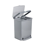 Recycling Bin 25L With Separator Grey