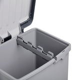 Recycling Bin 25L With Separator Grey