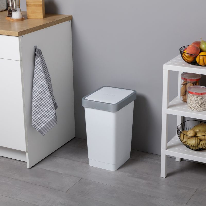 Swing Dustbin Smart 25L White