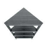 Corner Rack Lombok 4 Levels Grey