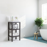 Rectangular Rack Lombok 3 Levels Grey