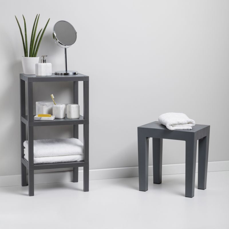 Rectangular Rack Lombok 3 Levels Grey