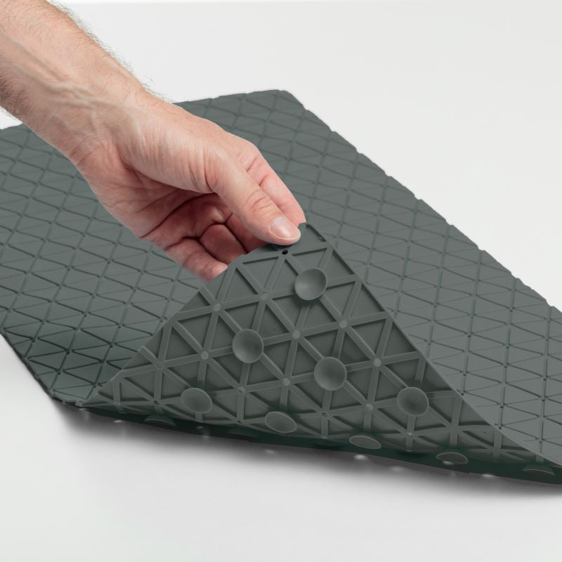 Bathroom Mat 72x36 Diamond SBS Grey