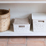 Storage Basket M 12L Bohol Sky White