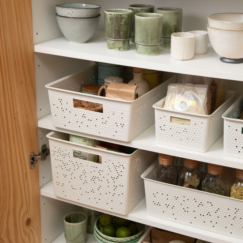 Storage Basket M 12L Bohol Sky White