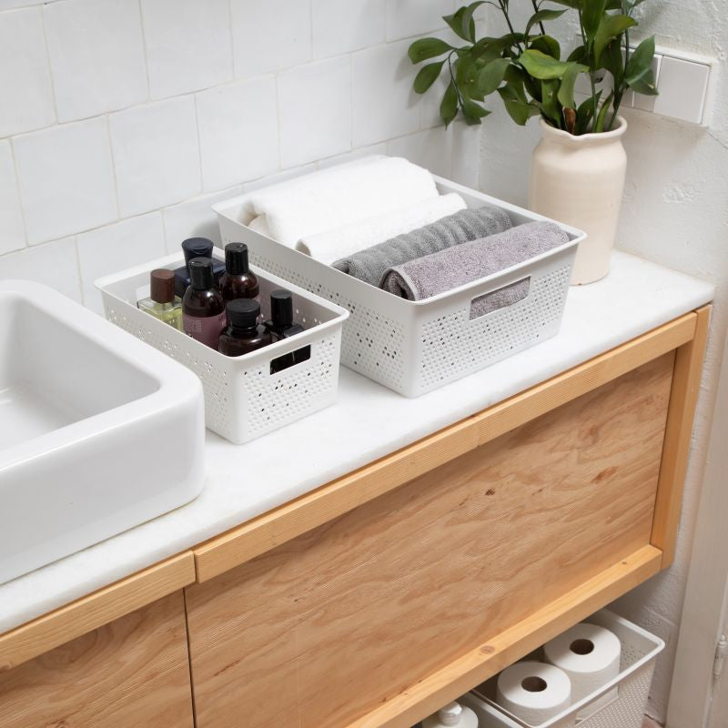 Storage Basket M 12L Bohol Sky White