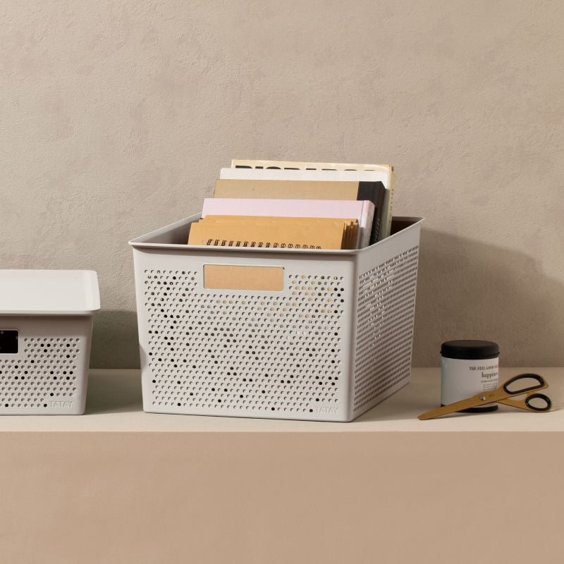 Storage Basket L 20L Bohol Sky White