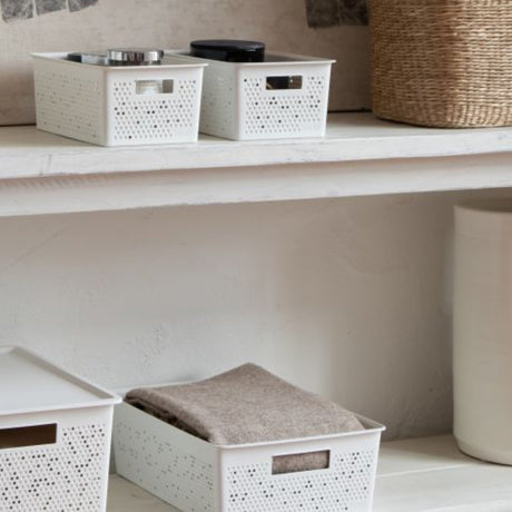 Storage Baskets 2x4l + 12L + 20L Bohol Sky White (Set of 4)