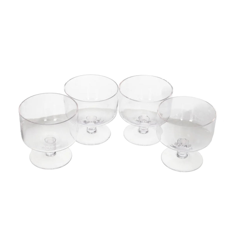 Mini Glass Trifle Bowls 400ml (Set of 4pcs)