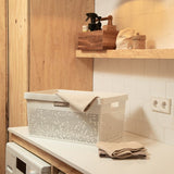 Laundry Basket Bohol Sky White 40L