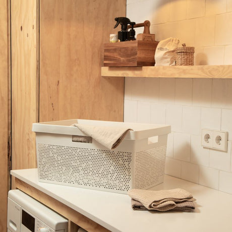 Laundry Basket Bohol Sky White 40L