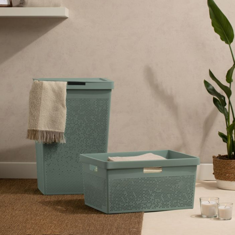 Laundry Basket Bohol Sage Green 40L
