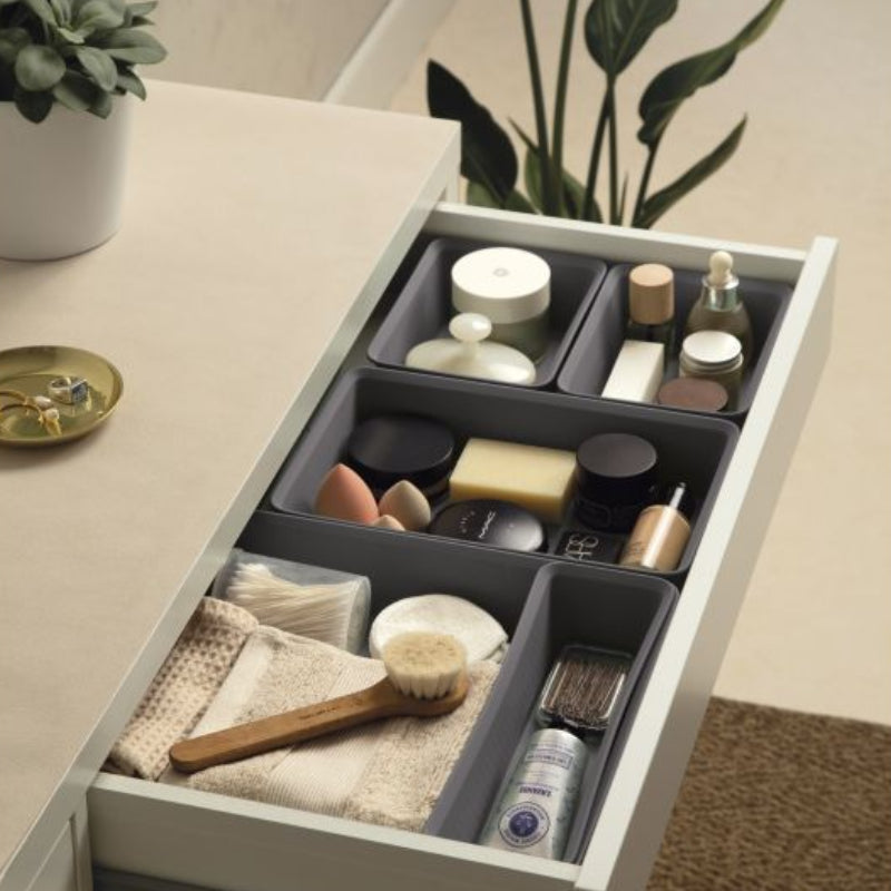 Multi Purpose Storage Organizer Slim Basket Bohol Anthracite Grey (Set of 4)