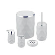 Prizma Bathroom Set of 5 pcs White