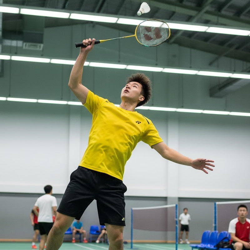 Yonex Nanoflare-001 Feel Badminton Racket (Gold)-Strung