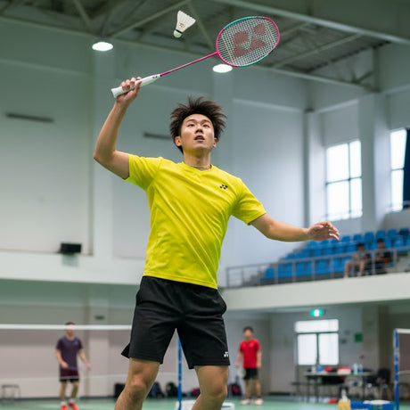 Yonex Nanoflare 002 Feel Badminton Racket (Magenta)-Strung