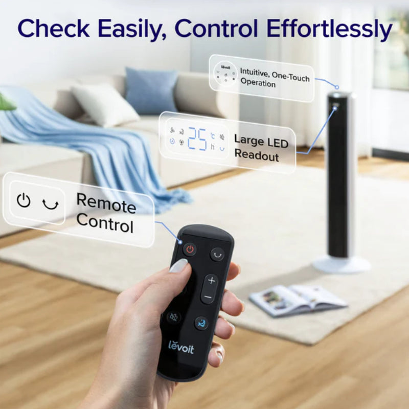 Levoit Classic 36-Inch Tower Fan With Remote Control