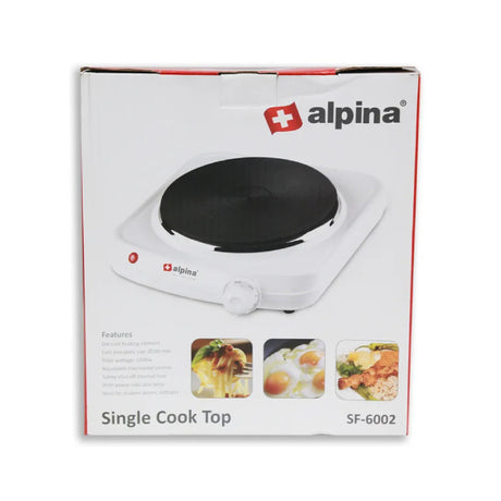 Single Hot Plate Stove 18cm White