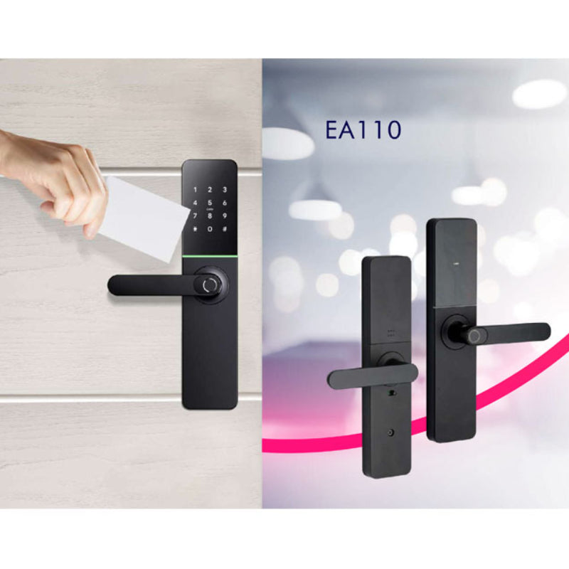 Smart Fingerprint Door Lock Matte Black