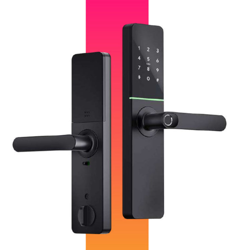 Smart Fingerprint Door Lock Matte Black