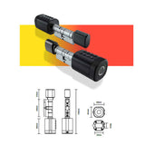 EuroArt Keyless Entry Security Cylinder with Touch Keypad