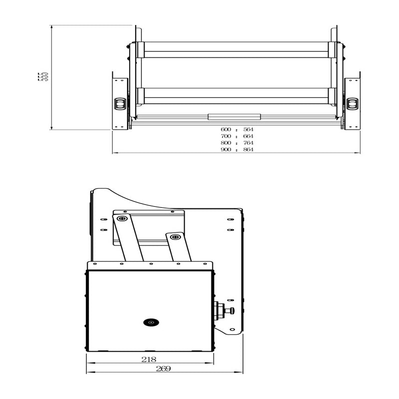 Double Layer Overhead Pull-Down 900mm