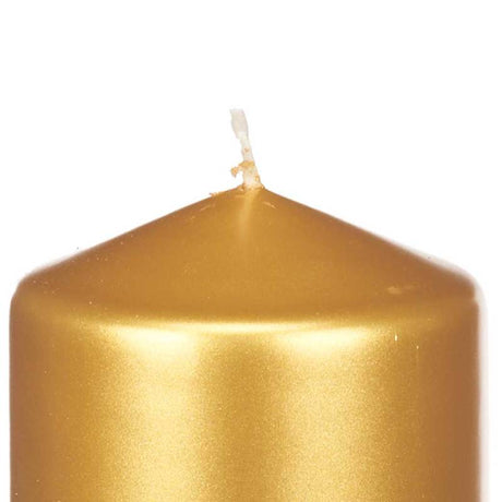 Pillar Candle Gold 20cm