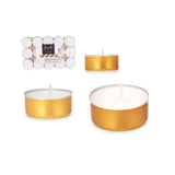 Tealights 4 Hours Gold Set 30pcs