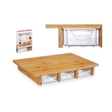 Bamboo Board With 3 Compartments