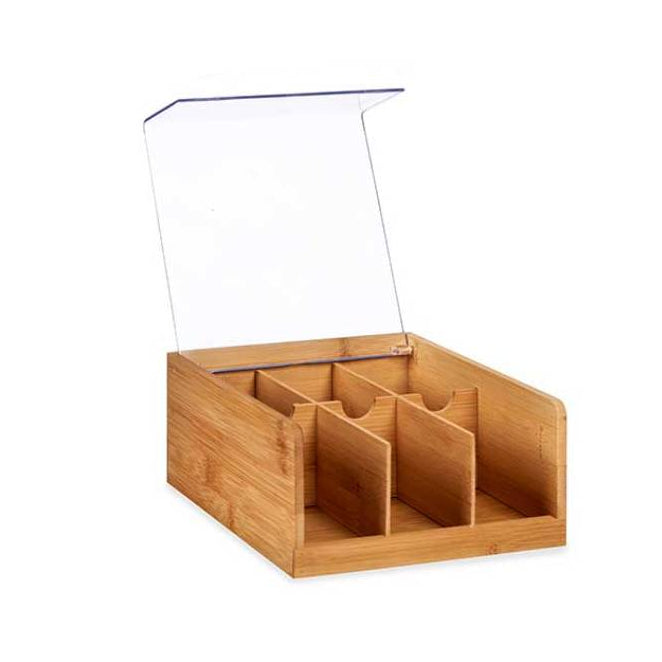 Bamboo Board With 6 Compartments