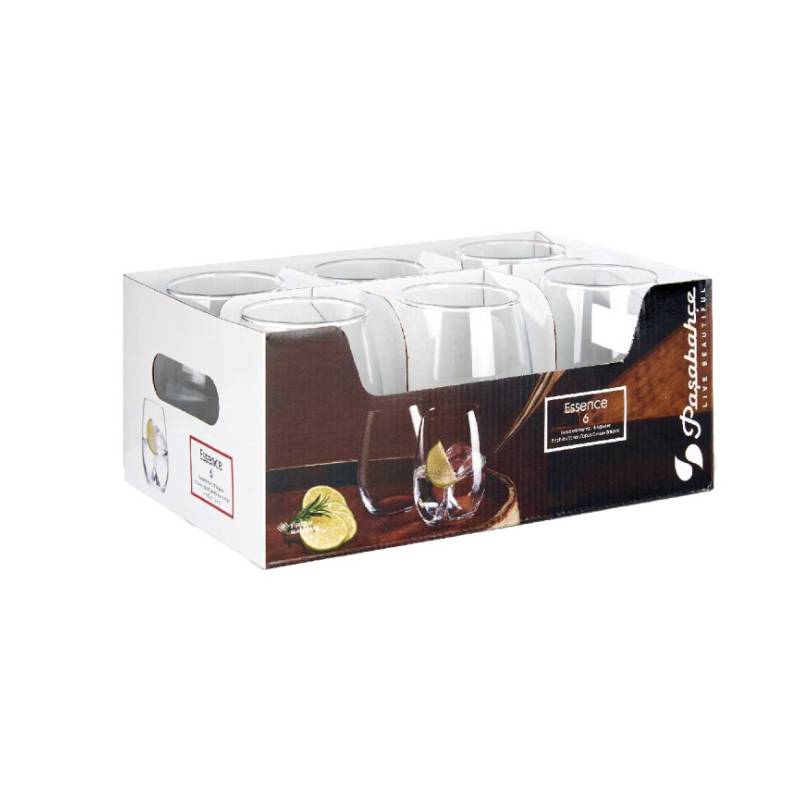 Amber Glasses Pasabache 350cc (Set of 6)