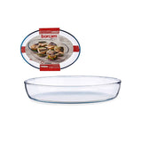 Glass Oval Tray Borcam 3300cc